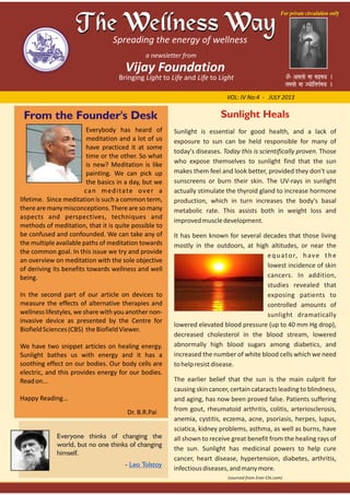 Vijayfoundation newsletter july_2013