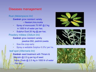 linseed crop | PPTX