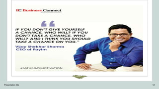 Meet our team
President
Presentation title 12
 