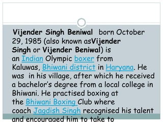 Vijender singh | PPT