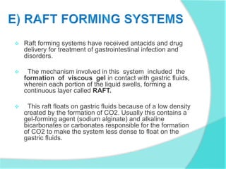 Continous Raft gastroretentive drug delivery system | PPTX
