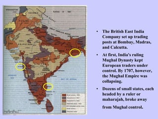 Growth of the British Empire in India | PPTX