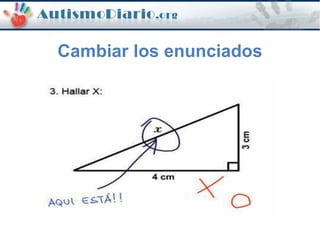 Cambiar los enunciados
 