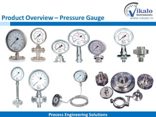 Product Overview – Pressure Gauge
Process Engineering Solutions
 