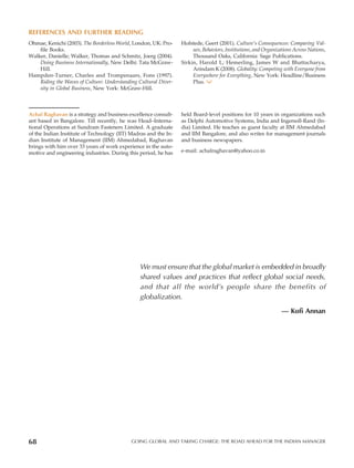 Indian MNCs Going Global: The Road Ahead for the Indian Manager | PDF