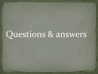 Questions & answers