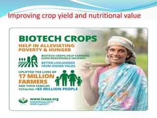 Improving crop yield and nutritional value
 
