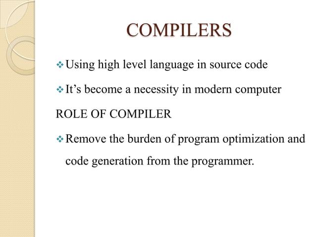 parallel language and compiler | PPT