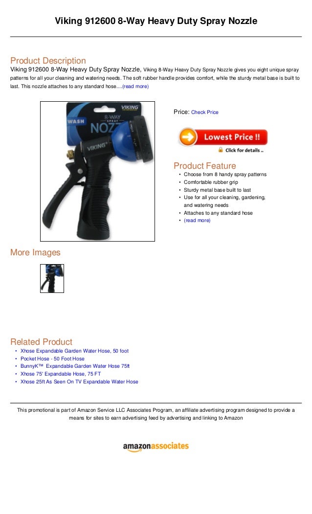 Viking 912600 8 way heavy duty spray nozzle