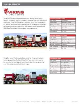 Viking Ride Engineering Details Viking Coil Tubing Company Information | PDF
