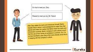 Pleased to meet you too, Mr. Falana!
It’s nice to meet you, Gary.
 