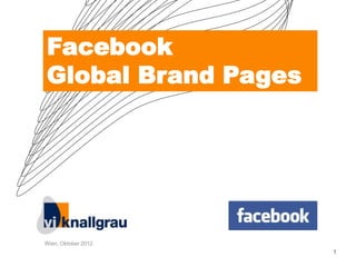 Facebook
Global Brand Pages




Wien, Oktober 2012
                     1
 