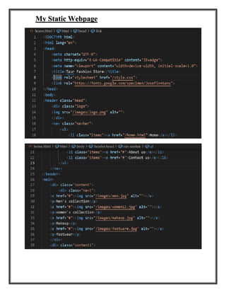 My Static Webpage
 