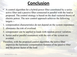 improvement of electrical power quality using series active and shunt ...