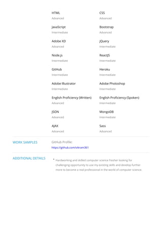 Vikram resume | PDF