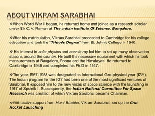 Vikram sarabhai | PPTX