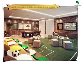 Perspectiva ilustrativa do Salão de Jogos e Espaço Maraca
 