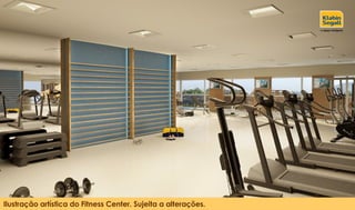 Ilustração artística do Fitness Center. Sujeita a alterações. 