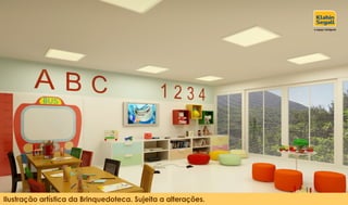 Ilustração artística da Brinquedoteca. Sujeita a alterações. 