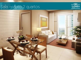 Sala – apto 2 quartos
 
