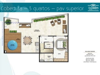 Cobertura – 3 quartos – pav superior
 