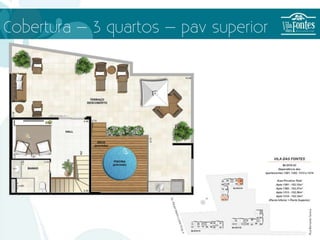 Cobertura – 3 quartos – pav superior
 