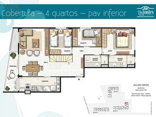 Cobertura – 4 quartos – pav inferior
 