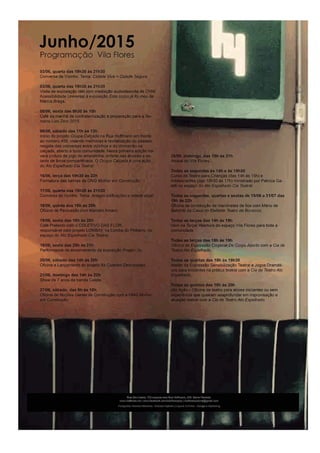 Cartazes da Programação do Vila Flores 