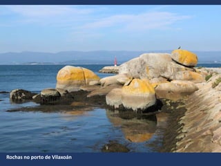 Rochas no porto de Vilaxoán
 