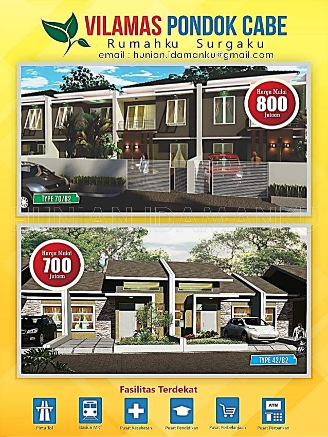 Vilamas Pondok Cabe Pamulang Tangerang Selatan  Rumah 