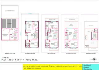 Sunrise Structures Sun Twilight Sector-27 Greater Noida Floor Plan by Reet Property Pvt Ltd   - 172 sq. yards