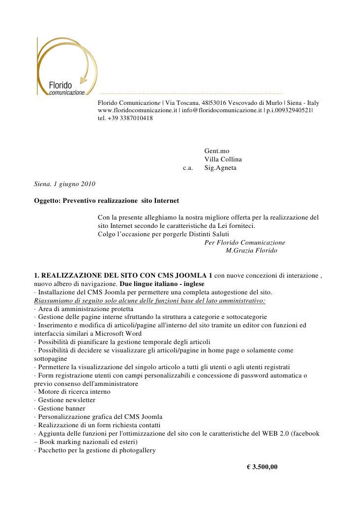 Florido Comunicazione | Via Toscana, 48|53016 Vescovado di Murlo | Siena - Italy
                       www.floridocomunic...