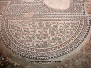 Zona del hypocastum y los baños.
 