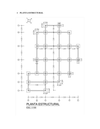  PLANTA ESTRUCTURAL
 