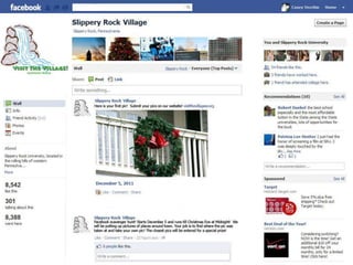 Village At Slippery Rock Social Media Campaign
