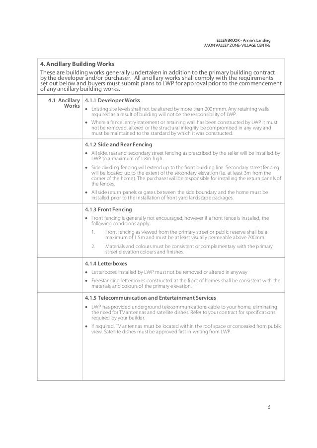 Village Centre Guidelines
