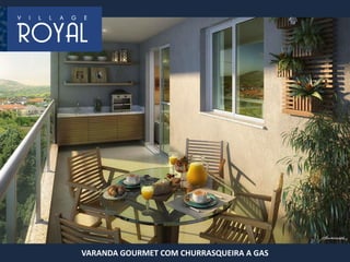 VARANDA GOURMET COM CHURRASQUEIRA A GAS
 