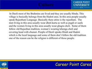 Hadoti Language Village survey ppt | PPTX
