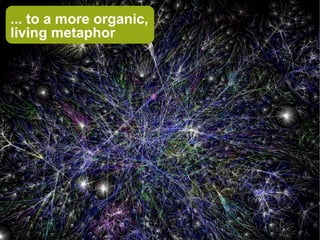 ... to a more organic,
living metaphor
 