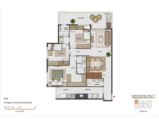 2
Área privativa total 91.52 m²
 