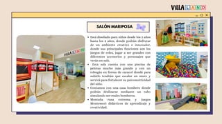 Profesora Gregoria de la Piedad
SALÓN MARIPOSA
Está diseñado para niños desde los 3 años
hasta los 8 años, donde podrán di...
