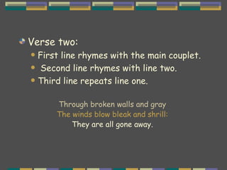 Villanelle 2revised | PPT