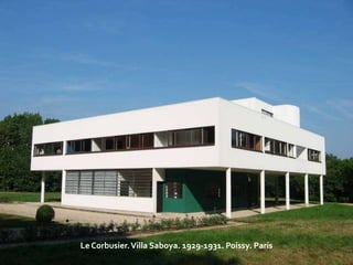 Le Corbusier. Villa Saboya. 1929-1931. Poissy. París
 