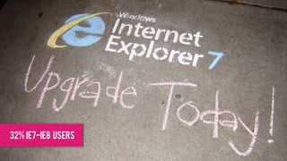 32% IE7-IE8 USERS
 