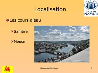 Localisation Les cours d’eau Sambre Meuse 