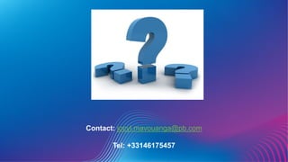 Contact: jocyl.mavouanga@pb.com
Tel: +33146175457
 
