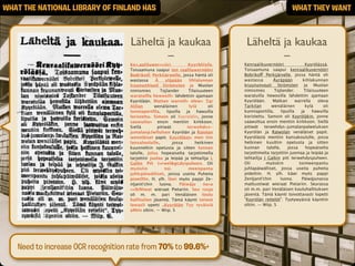 WHAT THE NATIONAL LIBRARY OF FINLAND HAS                                                                       WHAT THEY W...