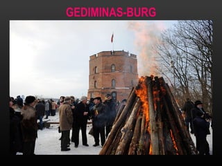 GEDIMINAS-BURG Vilnius Obere Schloss steht in Vilnius . Hängen des Hügels – steil . 