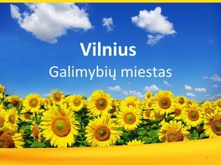 Vilnius   Galimybi ų miestas 
