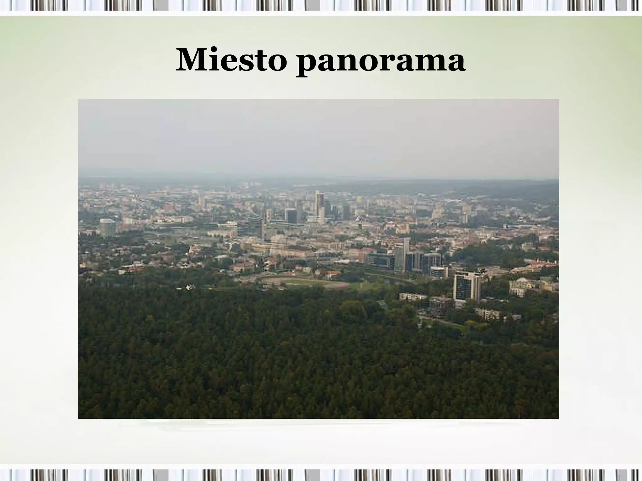 Miesto panorama 